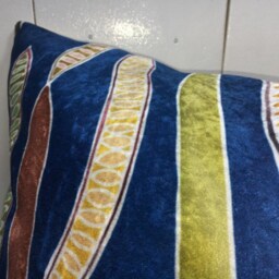 Hand Dyed Silk Ikat Pillow Cover, Modern Home Decor - 24x24 - thumbnail 3