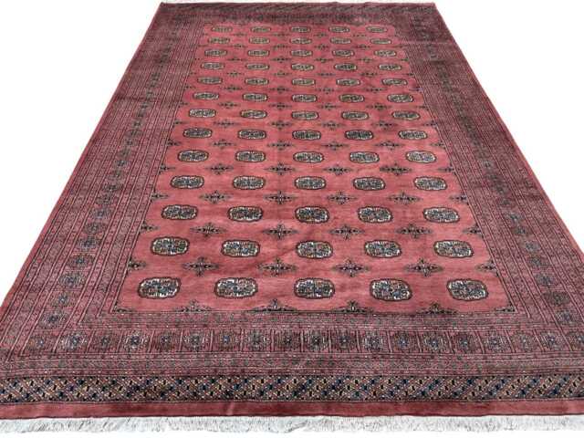 8x12 Pink Color Bokhara Rug - 2.50x3.65 cm Kitchen Woolen Living Room Hand Knotted Wall Turkish - image 1