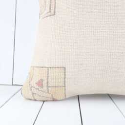 Turkish Kilim Pillow Cover - 20x20 Inch Vintage Anatolian Home Decor - thumbnail 2