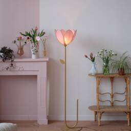 Simple Flower Floor Lamp & Lampshade - Sugar - thumbnail 2