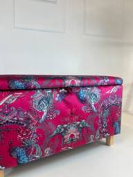 Ottoman in Becca Who Velvet Magic Of India