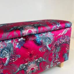 Ottoman in Becca Who Velvet Magic Of India - thumbnail 3