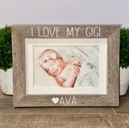 I Love My Gigi Personalized Picture Frame, Gift, Mother's Day Grandma Nana Day, Mimi Gift - thumbnail 1