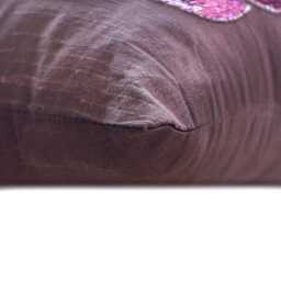 "Art Silk Plum Purple Throw Pillow Cover 16""x16" - thumbnail 2