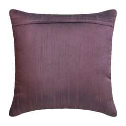 "Art Silk Plum Purple Throw Pillow Cover 16""x16" - thumbnail 3
