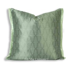 Zoffany Juno Luxury Designer Geometric Grey Fabric Cushion Pillow Cover - thumbnail 1
