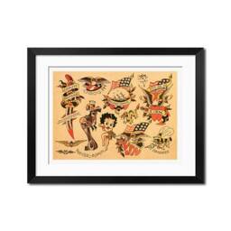 17 X 24 - Sailor Jerry Old School Vintage Tattoo Flash Poster Print 0334 - thumbnail 1