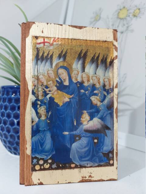 Wilton Diptych Wood Wall Art Renaissance Religious Painting - image 1
