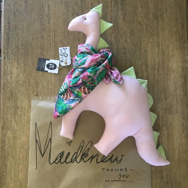 Handmade Dinosaur Neck Pillow With Blanket Scarf Bespoke Design, Charity Donation Included - image 1