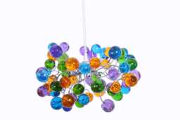 Pendant Light Colorful Bubbles , Ceiling Light Fixture For Kids Bedroom, Living Room - thumbnail 1