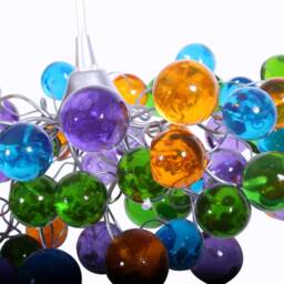 Pendant Light Colorful Bubbles , Ceiling Light Fixture For Kids Bedroom, Living Room - thumbnail 2