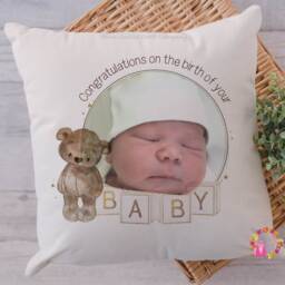 Baby Gift, New Arrival Gift, Pillow, Gift For Baby, Parents, New Arrival, Cushion, Keepsake - thumbnail 2