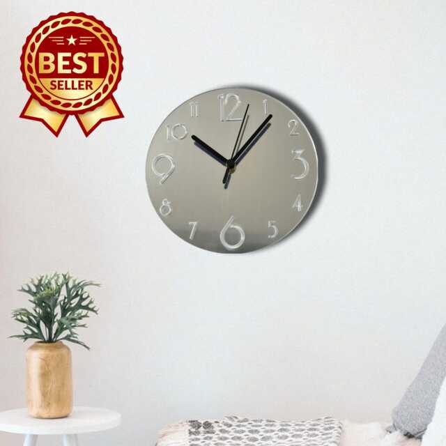 Contemporary Numbered Round Acrylic Clock - Many Colours - Bespoke Shapes & Sizes Made - image 1