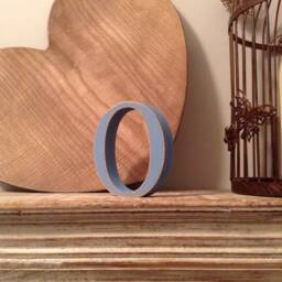 Wooden Letter O 20cm Georgian Style, Handmade Nursery Decor - thumbnail 2