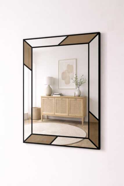 Bronze Art Deco Mirror - image 1