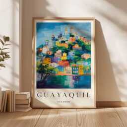 Guayaquil Ecuador Travel Poster South America Coastal City Wall Art - thumbnail 3
