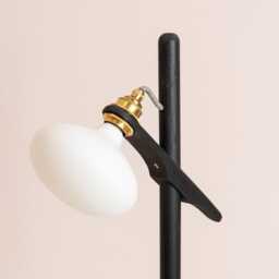 Lomm Floor Lamp in Black Ebonized Oak - thumbnail 2