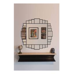 Extra Large Vintage Style Art Deco Wall Mirror - thumbnail 1