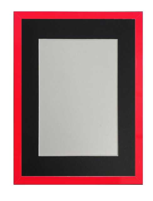 Post Box Red 20mm Picture, Photo, Poster Frame With Black Mount - image 1