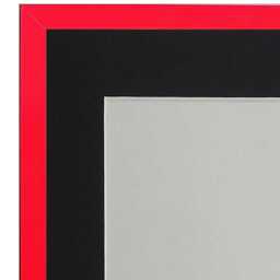 Post Box Red 20mm Picture, Photo, Poster Frame With Black Mount - thumbnail 2
