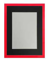 Post Box Red 20mm Picture, Photo, Poster Frame With Black Mount - thumbnail 1