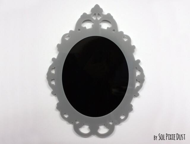 Modern Rococo Grey Photo Frame - Oval Baroque Picture - image 1