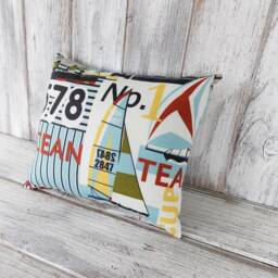 Pillow Cushion Stuffed Throw Sailing Racing Black Red White Home Decor - thumbnail 3
