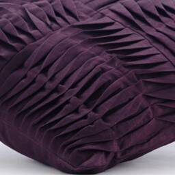 "Cotton Linen Dark Plum Purple Throw Pillow Cover 16""x16" - thumbnail 2