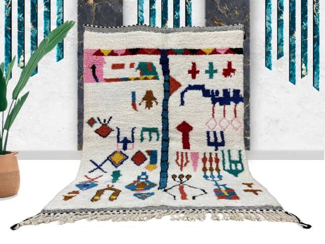 Gorgeous Custom Rug- Authentic Handmade Rug - Genuine Wool Made To Order- Berber Style- Worldwide Shipping -Shag Area Rug- Morocco Rug - image 1