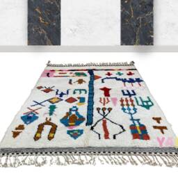 Gorgeous Custom Rug- Authentic Handmade Rug - Genuine Wool Made To Order- Berber Style- Worldwide Shipping -Shag Area Rug- Morocco Rug - thumbnail 2