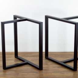 steel Dining Table Legs, Metal Trestles, Set Of 2, Diy - thumbnail 2