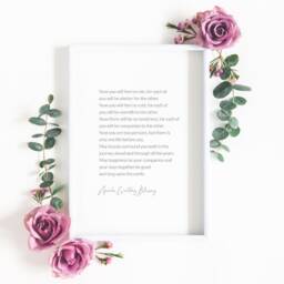 Apache Wedding Blessing Print - Native American Marriage Poem Romantic Wall Art First Anniversary Gift Unframed - thumbnail 4