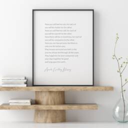 Apache Wedding Blessing Print - Native American Marriage Poem Romantic Wall Art First Anniversary Gift Unframed - thumbnail 3