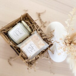 Gift Box Candle + Wax Melt Set. Affordable Birthday, Made in Cornwall. Thank You Teacher - thumbnail 3