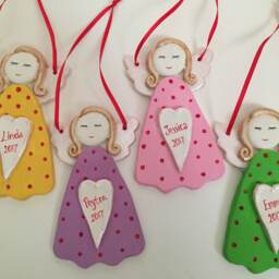 Handmade Personalized Angel Ornament/Fragrant Stones/Christmas - thumbnail 4