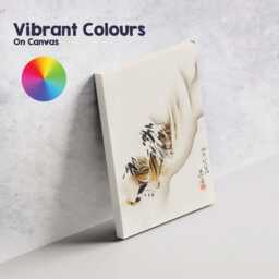 Japanese Sumi E Tiger Minimalist Ink Wash Painting Canvas Wall Art Print Decor Picture Ready To Hang - thumbnail 4