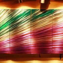 Modern 3D Metal Wall Art, Abstract Indoor/Outdoor Sculpture - thumbnail 2