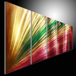 Modern 3D Metal Wall Art, Abstract Indoor/Outdoor Sculpture