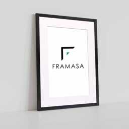 A2 For A3 Print/A4 A5 A6, Thin Handmade Photo Frames With Mount Home Decor Wall Art Anniversary Gift - thumbnail 2