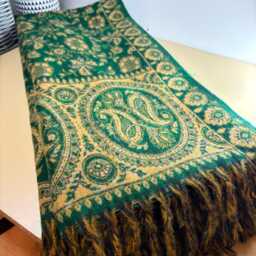 Hand-Loomed Yak Wool Blend Shawl Himalayan Travel Blanket Travel Throw Yoga Warp Ideal Gift B22 - thumbnail 1
