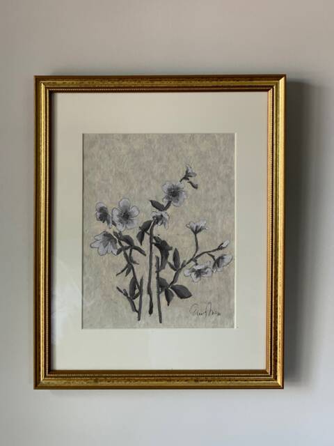 Wildflowers 2 Art Print, Wall Art, Minimal Home Decor, Floral - image 1