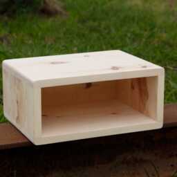 Hanging Bedside Table Made Of Swiss Pine/Scented Wood, Various Widths New - thumbnail 2