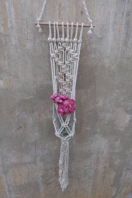 Macrame Plant Hanger 100% Cotton Hanging Planter, 35 Inch - image 1