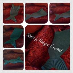 Mermaid Tail, Blanket, Throw, Crochet Blanket, Afghan, Throw, Cozy - thumbnail 4
