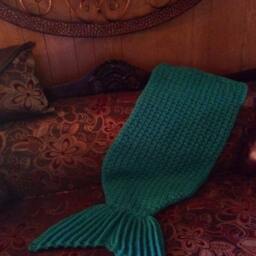 Mermaid Tail, Blanket, Throw, Crochet Blanket, Afghan, Throw, Cozy - thumbnail 3