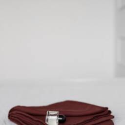 Terracotta Linen Flat Sheet Rusty Brick Modern Pure Bedding Bohemian Solid Red-Brownish Versatile Bedspread Christmas Gift - thumbnail 2
