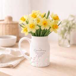 Personalised Vase Grandma Nanny Auntie Ceramic Flower Jug Mother's Day Gift - thumbnail 1