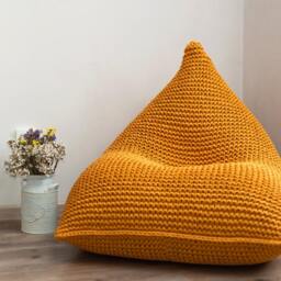 Rust/Cinnamon Bean Bag Chair, Chair For Living Room/Bedroom, Accent Custom Bags - thumbnail 4