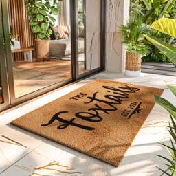 Last Name Realtor Doormat - Personalized Family Mat Custom Surname Rug Closing Gift Housewarming - thumbnail 2