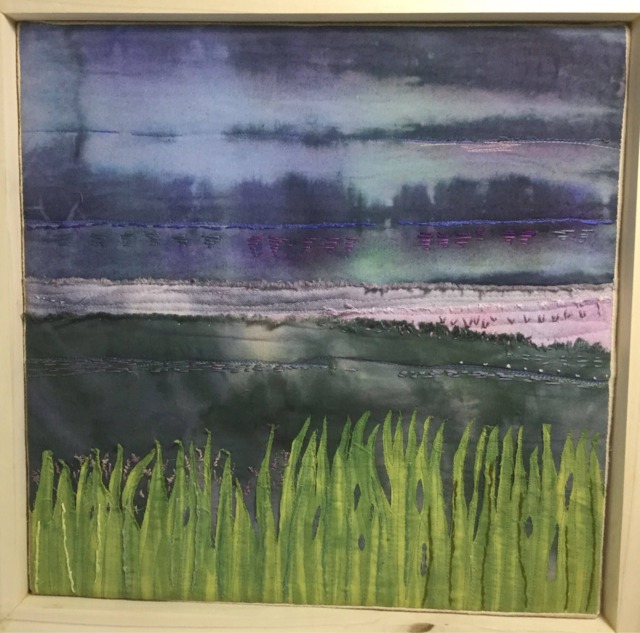"Fiber Art - Made To Order ""Calm Night" - image 1